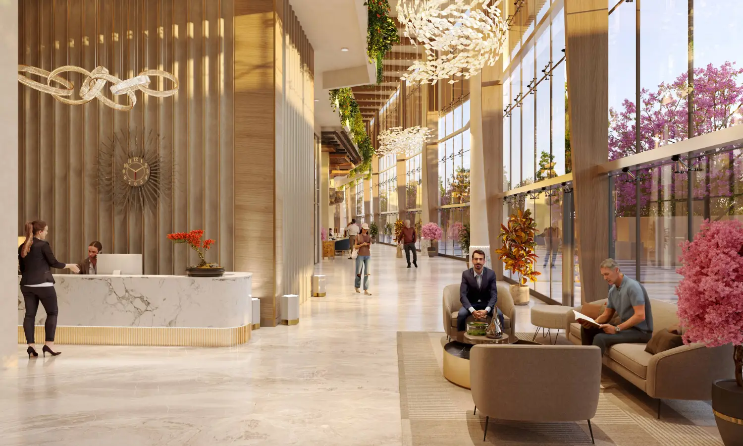 Grand lobby at Swaranaya